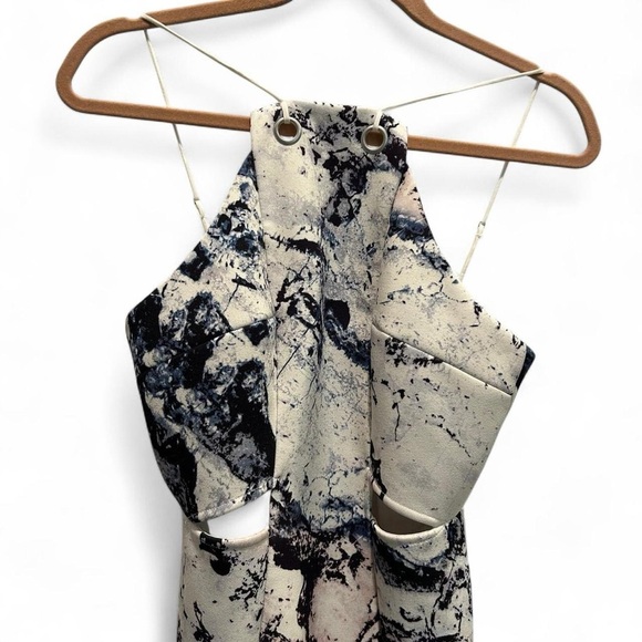Kendall + Kylie x Topshop Marble Print Cutout Midi Dress Size 8 | ASOS Exclusive - Picture 6 of 10